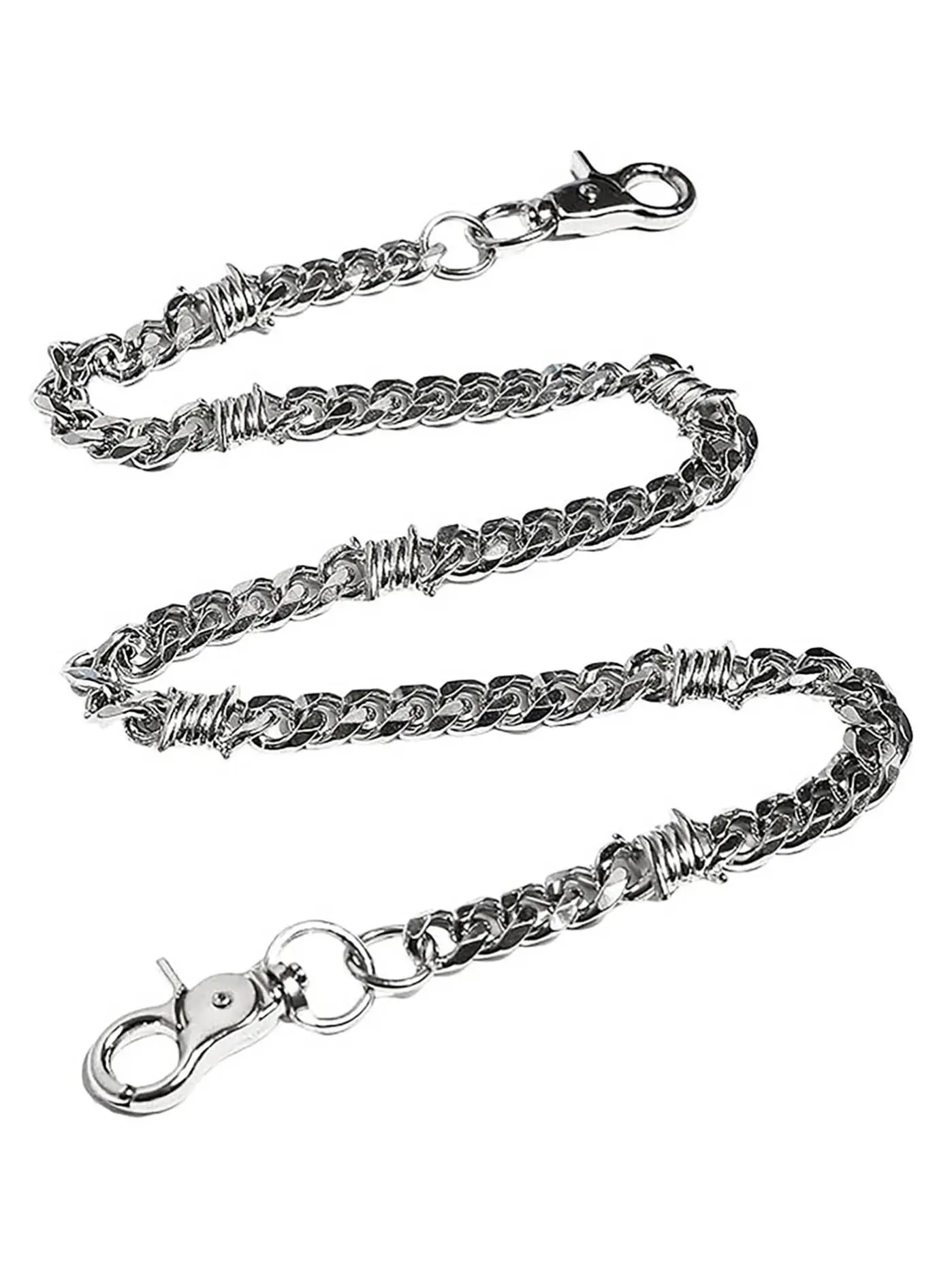 Motorcycle Wallet Chain, Durable Pocket Chain with Round Buckle, Classic Chain, Chain Design, Men's Jeans Pants Accessory Chain, Boho Style, Strong and Reliable