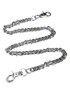 Motorcycle Wallet Chain, Durable Pocket Chain with Round Buckle, Classic Chain, Men's Jeans Pants Accessory Chain, Boho Style, Strong and Reliable