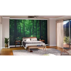 Beautiful Green Forest Wall Mural