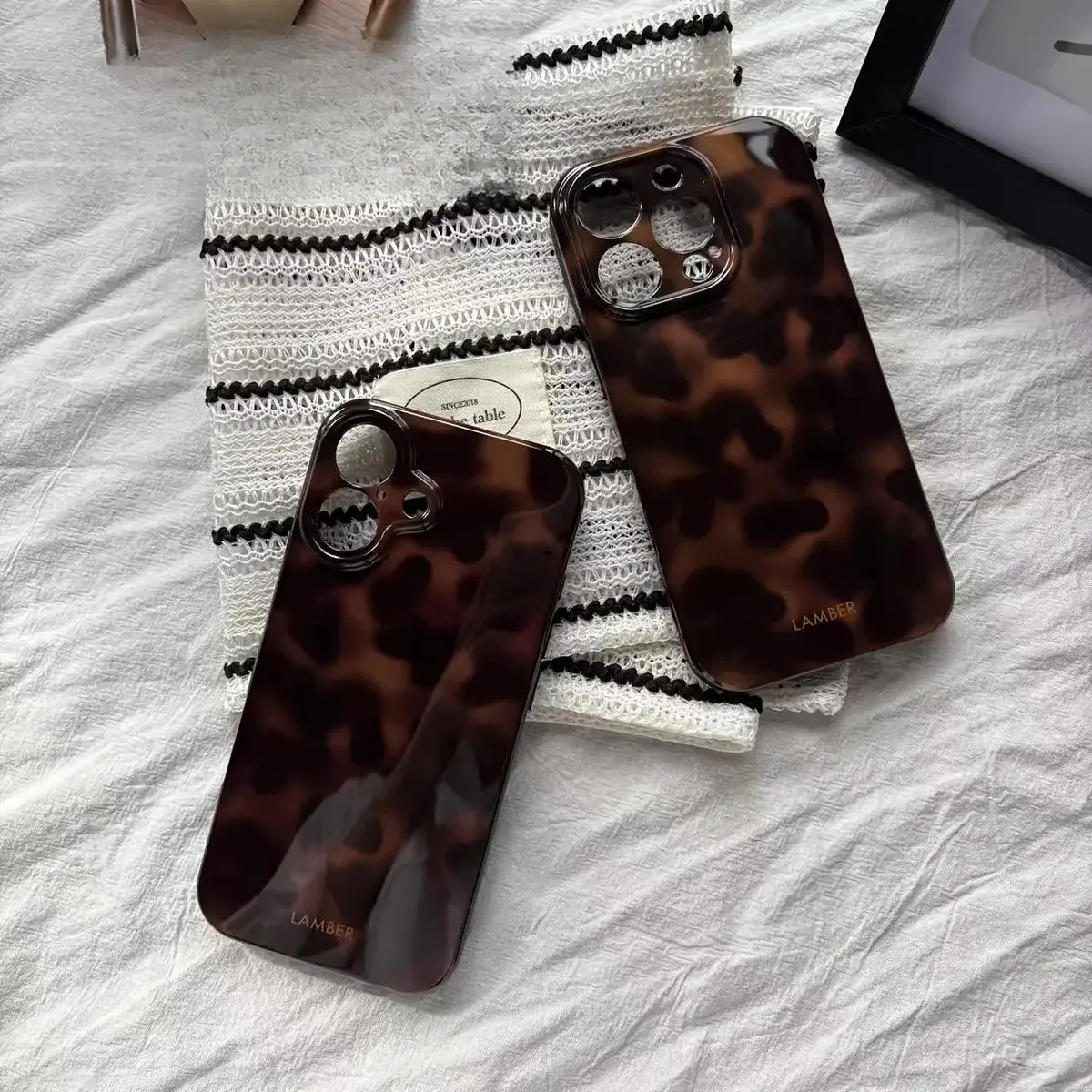 Leopard Print Amber Gradient Phone Case for iPhone 6 7 8 9 X XS XR 11 12 13 14 15 16 17 PRO MAX PLUS Air mini, Stylish Men & Women Cover,Special Gift
