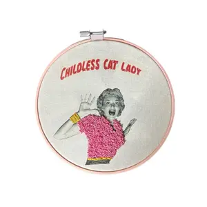 Hand crafted and hand embroidered art.