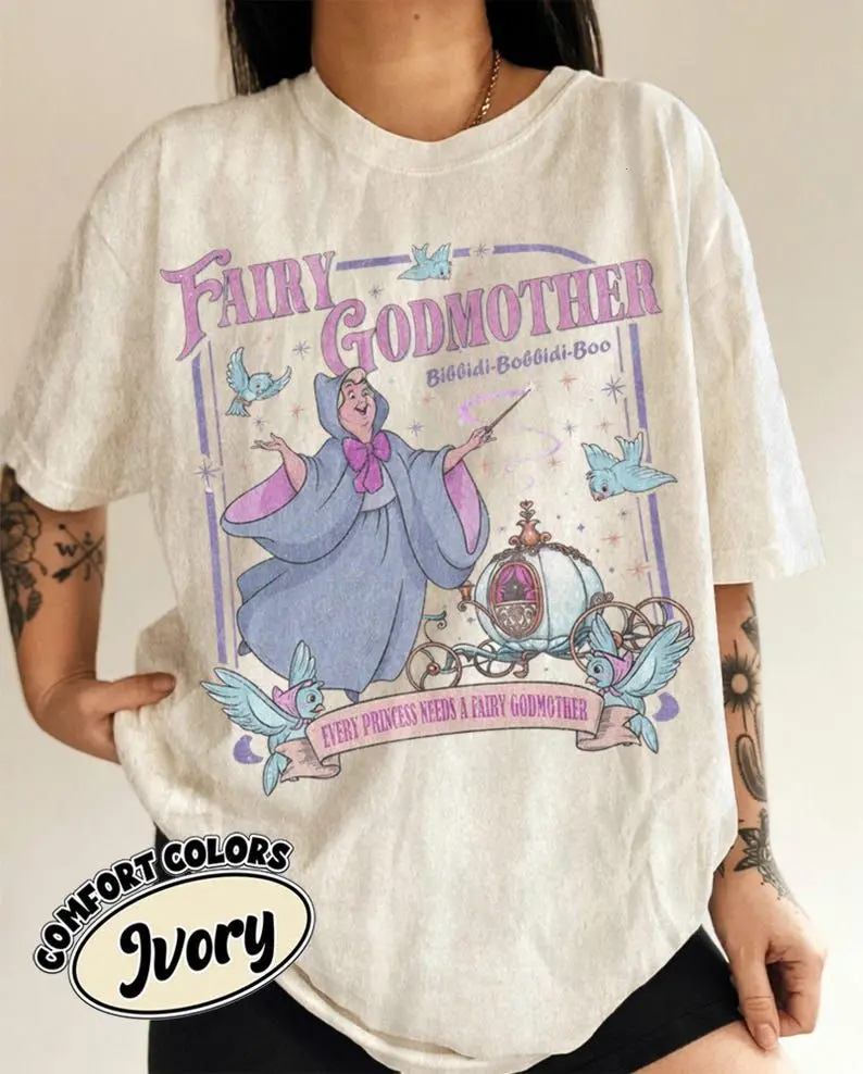 Fairy Godmother Comfort Colors Shirt, Godmother Proposal Gift, Princess Magic Tee, Mother's Day Gift for Godmother, Cute Fairy Shirt