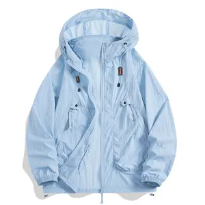 Men’s 3-Pack Hooded Sun Protection Jackets, Lightweight and Breathable with UV Protection, Suitable for Summer Outdoor Activities