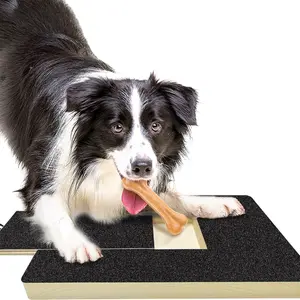 Retractable Wooden Dog Nail File & Grooming Scratchboard Essential Pet Care Tool with Sandpaper for Easy Trimming Fun Playtime