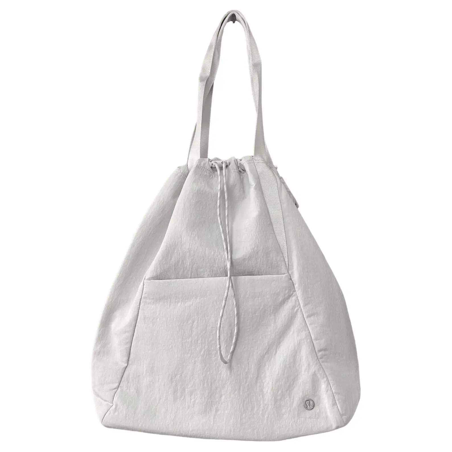 Women's Lululemon 18L Dual-Function Logo Tote Bag - Adjustable Strap, Multi-Functional, Steam Grey, Adjustable Strap Bag, Multi Functional Bag