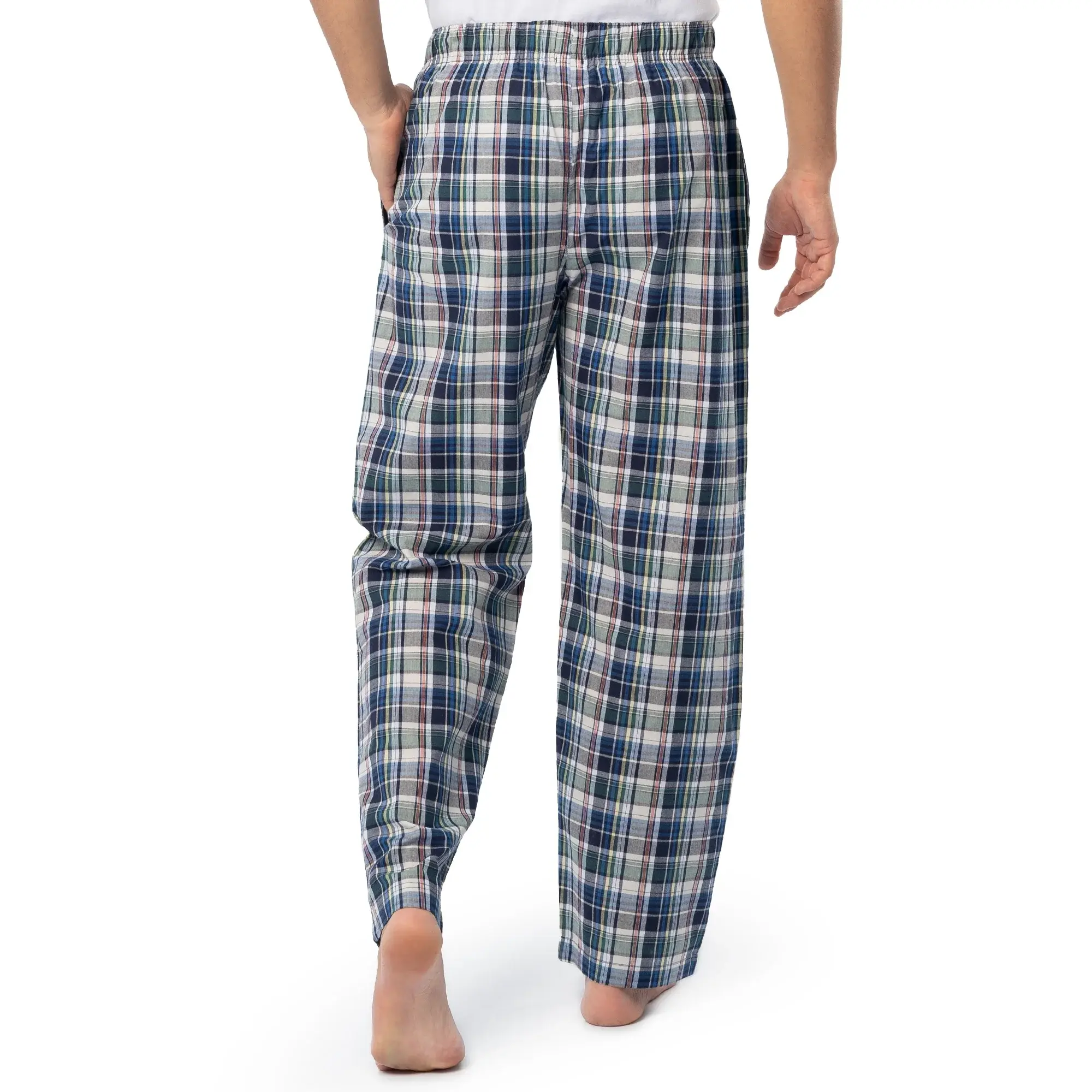 Fruit of the Loom Men's Woven Plaid Pajama Pants Microsanded Cotton Relaxed Fit Soft & Breathable Sleepwear Available in Big & Tall Sizes Loungewear Menswear