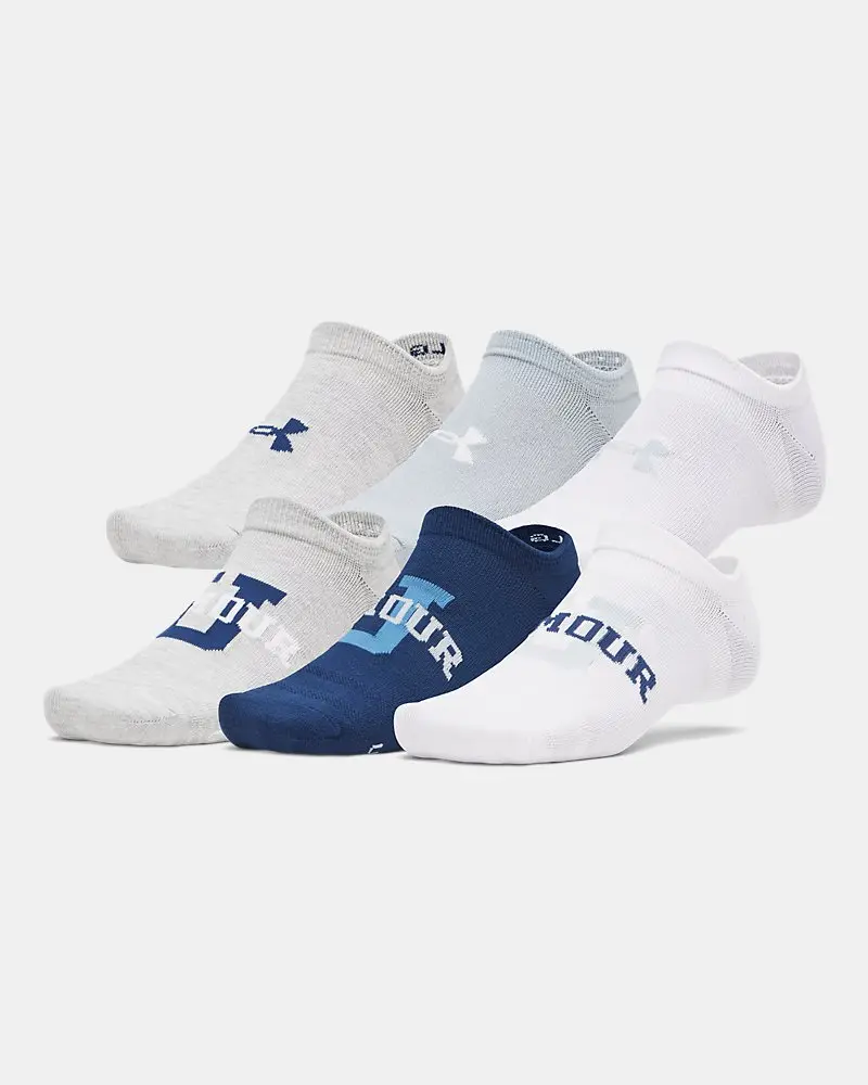 Under Armour Essential Unisex 6-Pack No-Show Socks