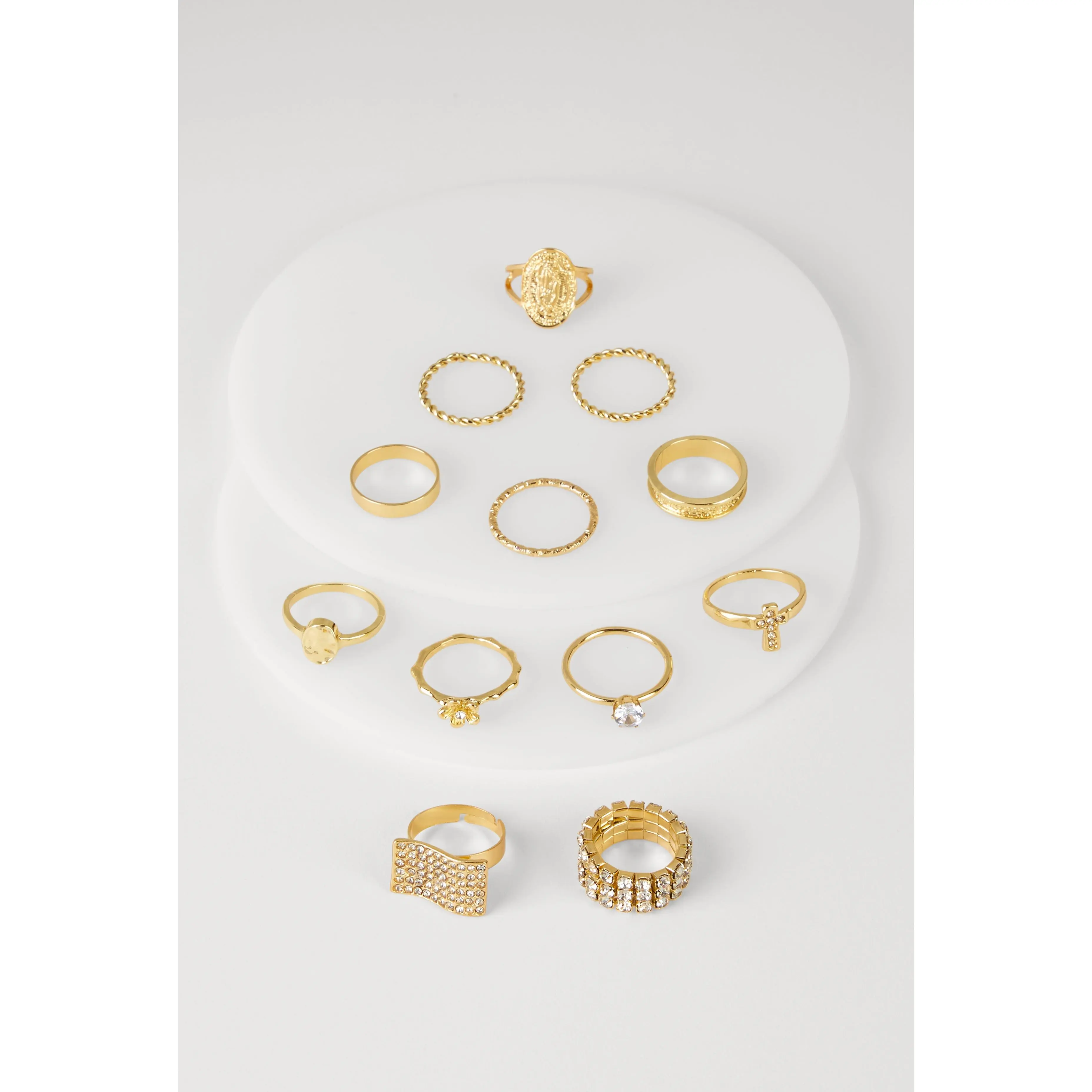Assorted Cubic Zirconia Rings Set of 12