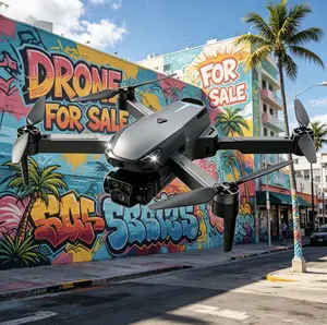 M8 Pro 2026 Foldable Aerial Drone with 4K UHD EIS Anti-Shake Camera, GPS Precise Positioning System, 5G WiFi FPV Real-time Transmission,   Intelligent Obstacle Avoidance, Auto Return, 360° Stunt Roll, 2 Batteries for Adults Beginners Aerial Photography