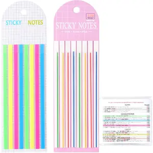 320 pcs Mahjong Card Line Finder Highlighter Tape, Mahjong Line Highlighter Stripe, Transparent Sticky Card Markers Tabs, Mahjong Game Rule Reader, Reusable & No Adhesive Residue (Solid color + Lines)