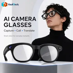 AI Smart Camera Glasses | 8MP POV Video | Real-Time Translation | Open-Ear Bluetooth Audio | 290mAh Long Battery | Wearable Tech Glasses
