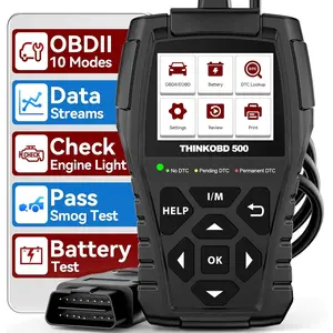 Thinkobd 500 OBD2 Scanner Check Engine  Code Reader, Full OBD II CAN Diagnostic Scan Tool, Read and Clear Error Codes, Live Data,  Report, 2.8 Inches Dispaly