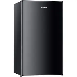 BANGSON 3.2 Cu.Ft Mini Fridge with Freezer, Compact Fridge, Energy-efficient Refrigerator, Quiet,Single Door Small Refrigerator, Drink Refrigerator, Garage Fridge, Room Fridge, Protable Refrigerator, Silver, Black, White