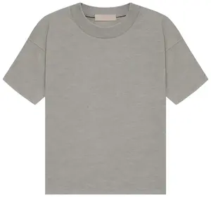 Men's Oversized Dark Oatmeal Plain Cotton Round Neck Short-Sleeve T-Shirt - Menswear, Casual, Comfortable Fit, Streetwear, Versatile for Everyday & Sports, Sold by QuciLK, Tshirt