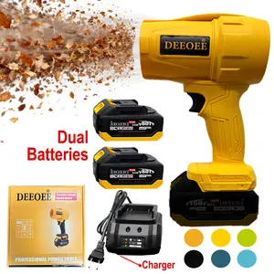 Cordless Leaf Blower Portable Dust Cleaner Handheld Lightweight Blowers Speed for Patio Cleaning, Drying,Camping Gifts 2 Batteries outdoorfun
