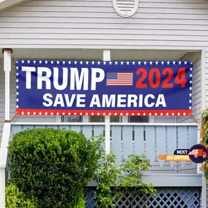 Trump 2024 Banner, Save America, Vinyl Banner, Election Sign, Save America Vinyl Sign for Election Season, Perfect for Rallies & Front Yards, Election 2024, President Trump, Trump Banner, Election Banner, Vote 2024
