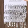 Fashion Punk Twisted Geometric C-shaped Earrings, Studs Earrings, Trendy Faux Pearl Decor Hoop Earrings, Hip-hop Daily Party Jewelry Accessories, High Quality Earrings Set, Fashionable Jewelry Accessories