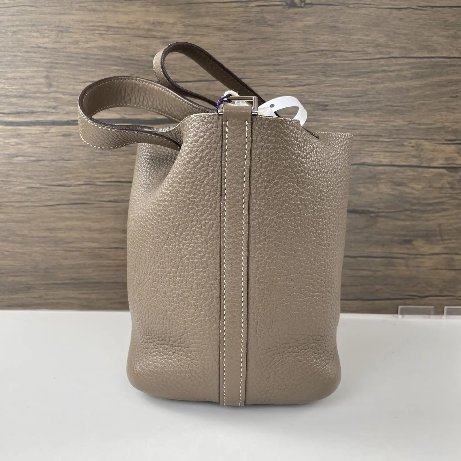 Pre-owned HERMÈS picotin18 with charm
