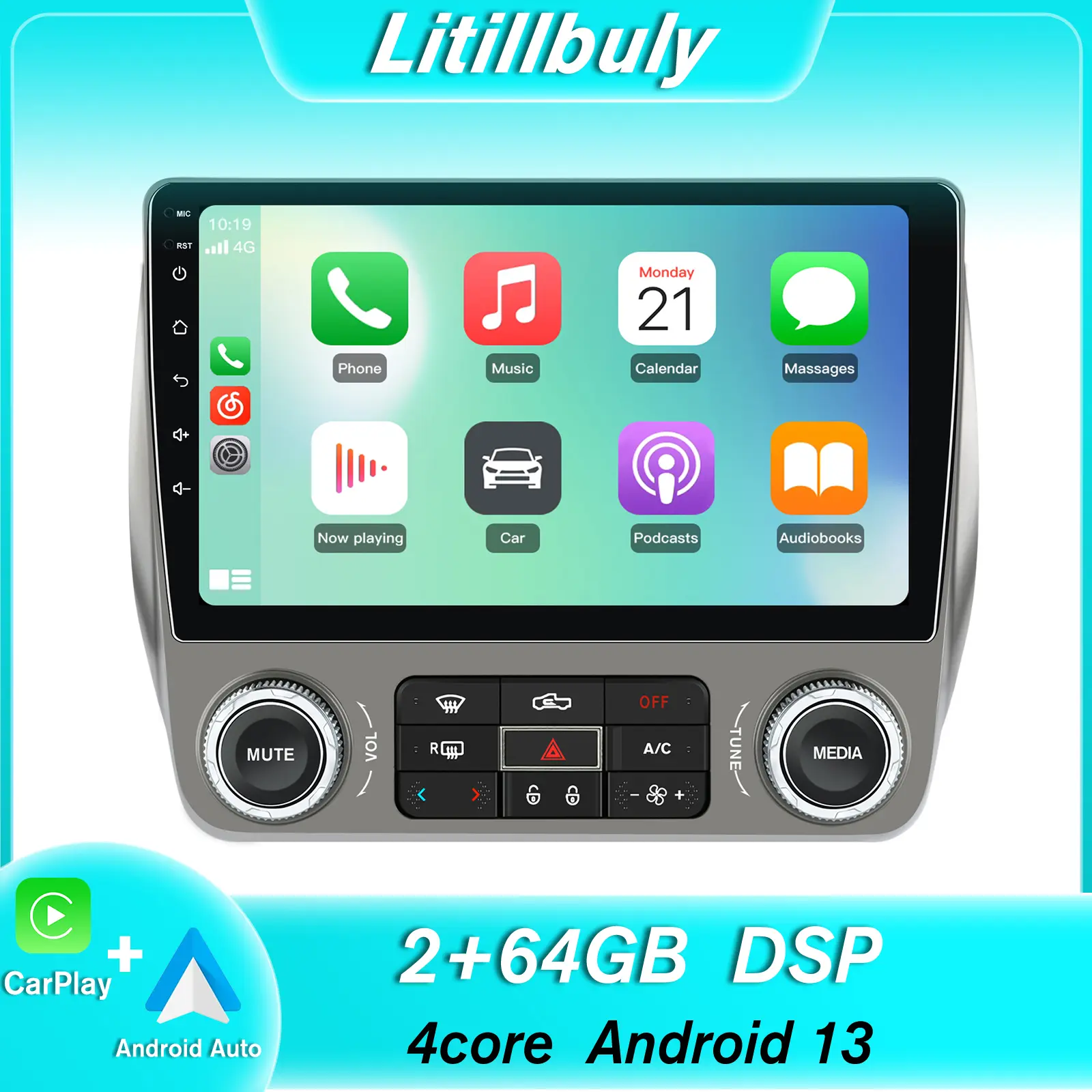 Car stereo for Chevrolet Camaro 2010-2015 touch screen has Android Auto Wireless Carplay, Bluetooth WIFI supports GPS Navigation
