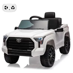 12V Kids Electric Ride On Truck, Battery Powered Toy Car with Parental Remote Control, Shock Absorbing Suspension, EVA Wheels, USB Port, Music Function and LED Lights, Ideal Gift for Boys and Girls