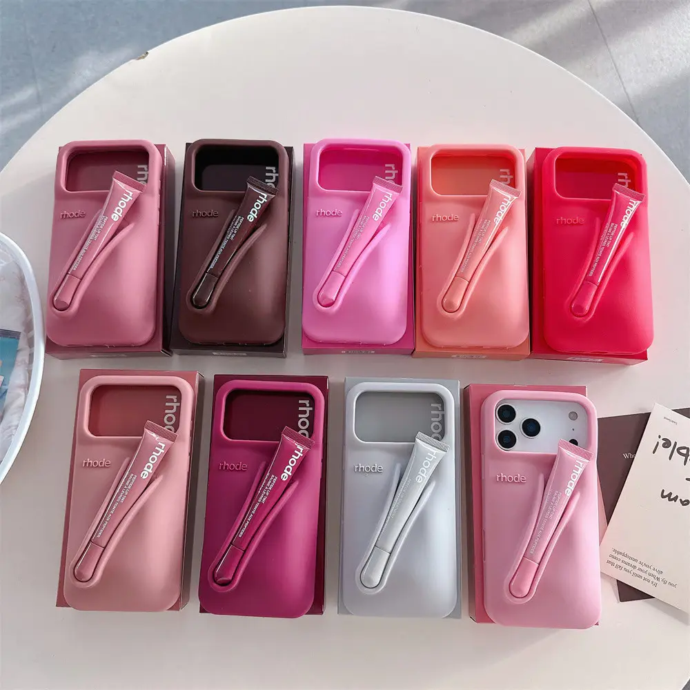 【全機種対応】 rhode raspberry iPhone ケース Rhode Phone Case Raspberry with Lipgloss | iPhone Case | RHODE COVER