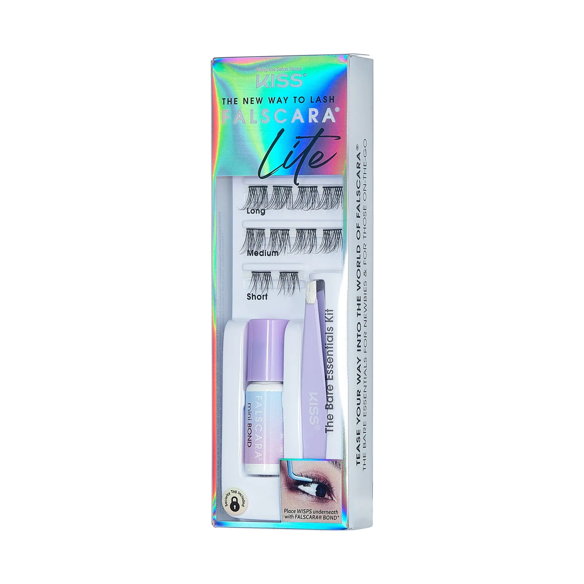 Falscara Lite Bare Essentials Mini Starter Kit | DIY False Lash Extensions, Natural, Cluster Lash, Wispy Lashes, 10 Wisps, 12mm-16mm Falscara Lite Bare Essentials Mini Starter Kit | DIY False Lash Extensions, Natural, Cluster Lash, Wispy Lashes, 10 Wisps, 12mm-16mm