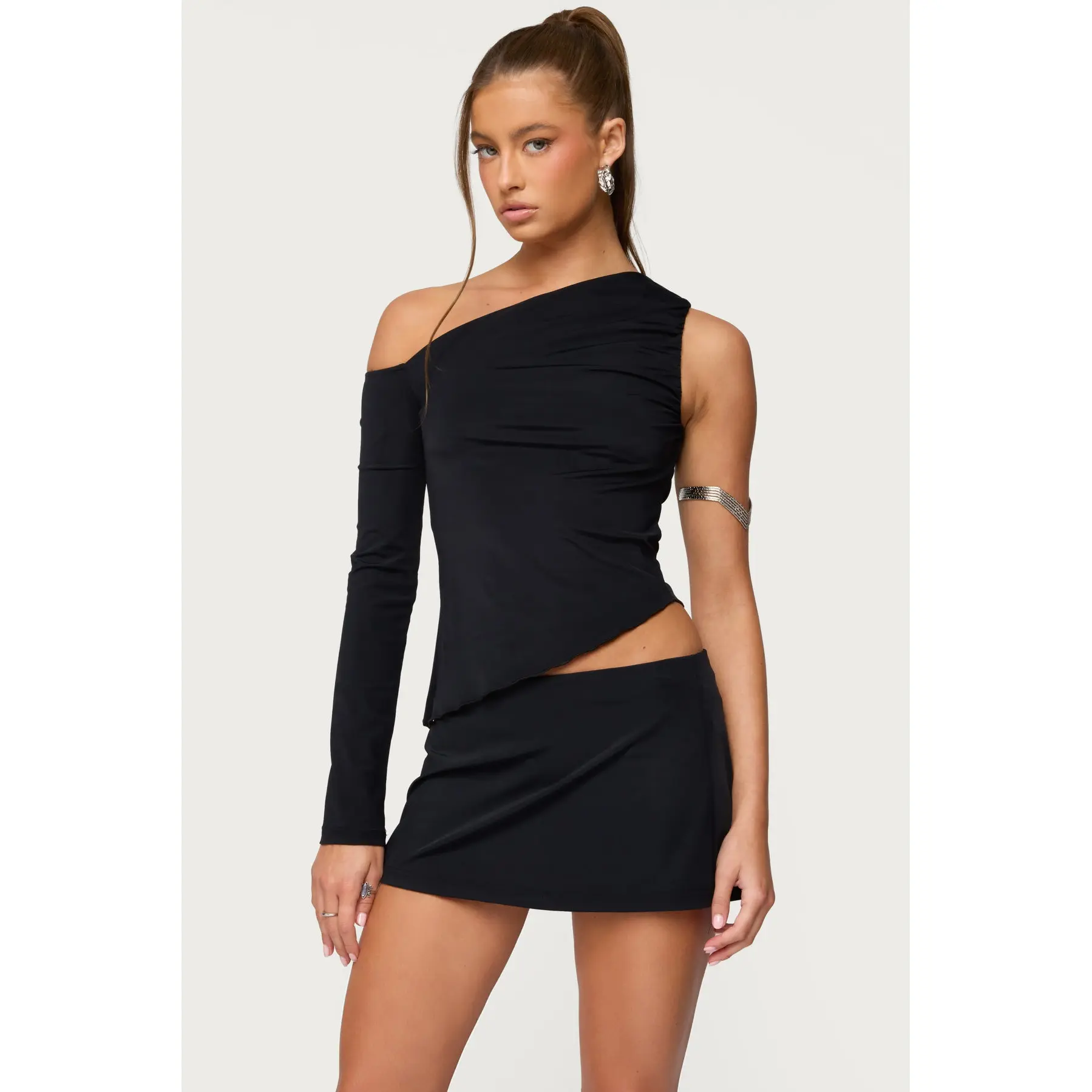 Lucretia Asymmetric Off Shoulder Top