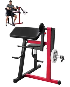 2 In 1 Preacher Curl Bench For Bicep Curls And Triceps Extension - Home Gym Multi Station, Adjustable Pad And Backrest, Durable Steel Frame, Compact Space Saving Design, Ideal For Arm Strength Training And Muscle Development