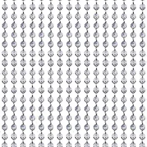 99 FT Clear Acrylic Crystal Bead Garland Chandelier Hanging Wedding Supplies (100FT)