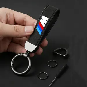 Suede Kaychain Car Key Ring Holder Pendent High-end Gifts For BMW M Emblem E46 E36 E34 F10 E90 F30 E60 F30 E53 E30 E92 E87 Keychain Car Key Chains