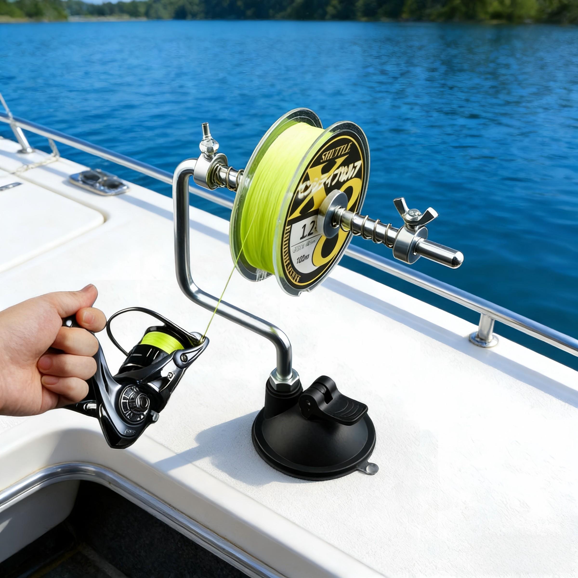 Beyond Braid EZ Fishing Line Spooler – Portable Table Mounted Reel Spooler for Spinning & Baitcasting Reels – Adjustable to Fit Multiple Size Spools of Fishing Line