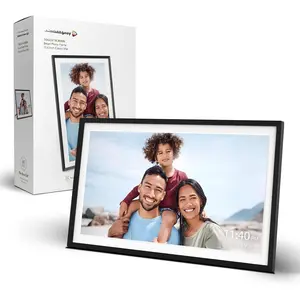 Digital Picture Frame  by Nixplay, 15.6" Large WiFi Digital Photo Frame, Easy to Share Photos/Videos via Nixplay App, 1920x1080 FHD IPS Touch Screen, Auto-Rotate, Free Cloud Storage