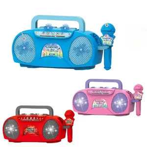 Singing Portable Karaoke Microphone Toy Echo Speaker, Family Gathering Parent-Child Interaction Music Machine, Birthday Gift for Boys Girls