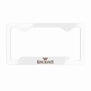 KING RANCH Metal License Plate Frame, Truck Car Tags, 12" x 6", 100% Aluminum, Assembled in the USA