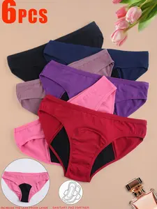 Women's Period Panties Set, Soft Comfortable Fitted Design, Easy Care Knit Fabric, Suitable for All Seasons, Autumn Winter Wear