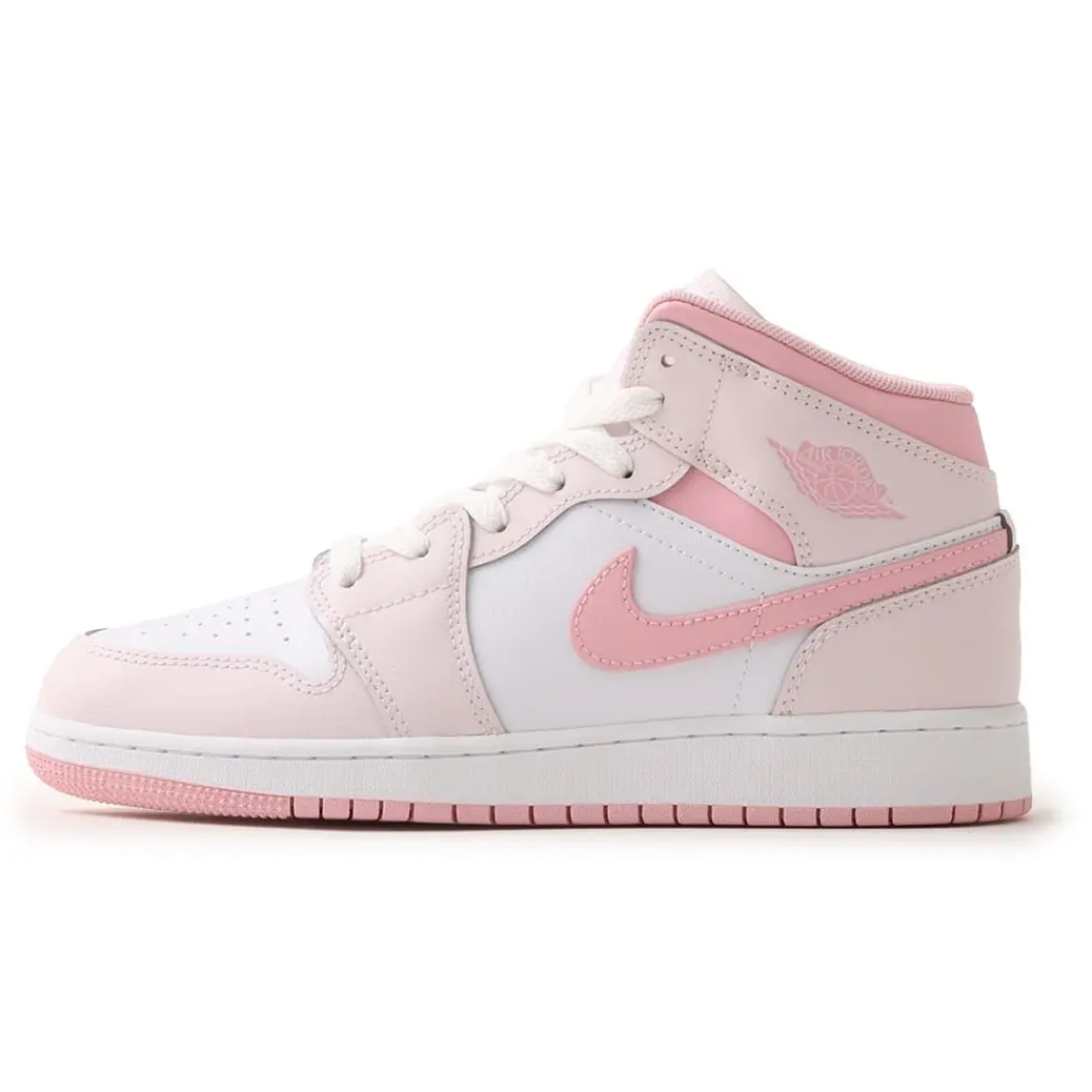Nike Air Jordan 1 Mid Pearl Pink White DQ8423-600 GS & Women's Fashion Sneaker New