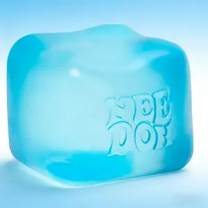 Rosie Style Ice Cube Water Drop Squeeze Toy, Soft Sensory Fidget Ball in Blue Pink Purple, Cute Squishy Blocks for Daily Relaxation and Stress Relief, Fun Gift for All Ages