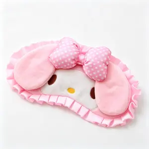 Viral TikTok Sanrio My Melody Plush Eye Mask Ultra‑Soft Fluffy Sleep Mask Kawaii Cute Gift for Girls