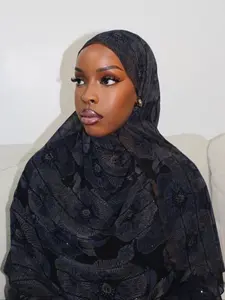 Fashionable Bohemian Print Women's Scarf Shawl, Soft Breathable Woven Fabric, Summer Casual Fitted Headscarf, Daily Wear Accessory Turban Hijab