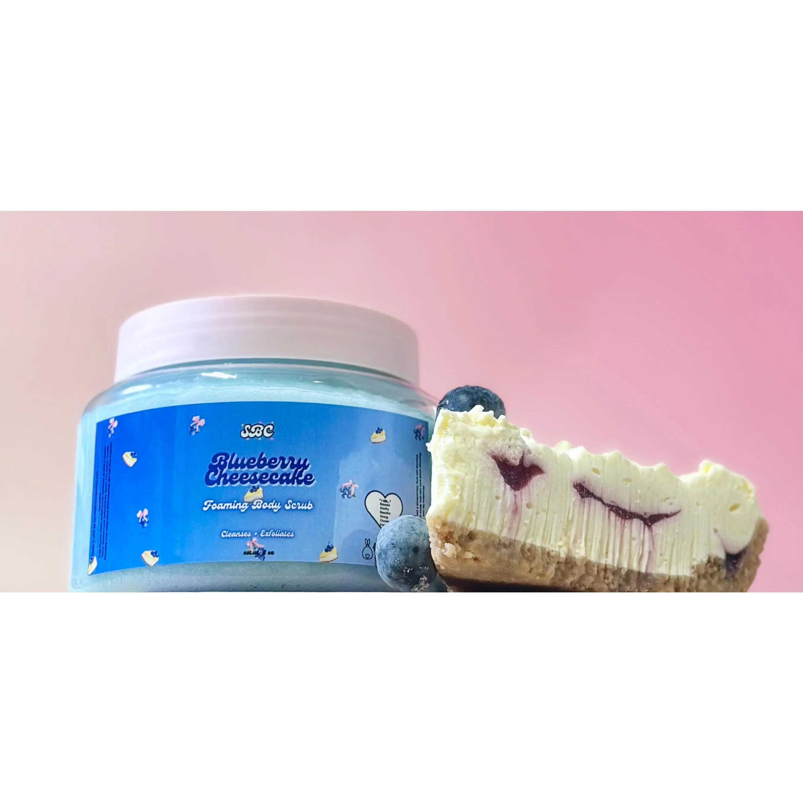 Blueberry Cheesecake Foaming Body Scrub