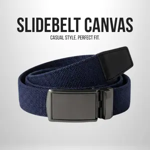 Navy Canvas Belt