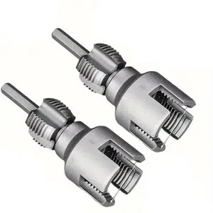 High-Speed Steel Electric Drill Tap Kit for PVC Pipe Threading, Professional Internal External Thread Cutting Tools, DIY Projects
