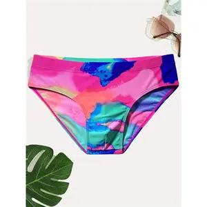 Men's 3-Pack Professional Sport Swimming Briefs - Quick-Dry, Low-Resistance Brief-Type Trunks for Competition, Three-Pack Activewear Beach