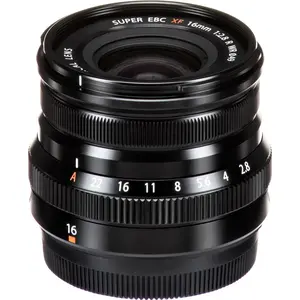 Fujifilm XF 16mm F2.8 R WR Lens (Black & Silver)