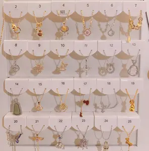 sjd  $19.9 five winter new fashion temperament versatile light luxury titanium steel necklace