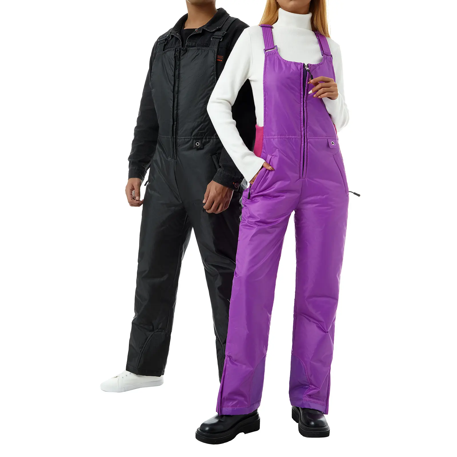 Women Winter Snow Bibs Waterproof Insulated Snowboard Overalls, Ripstop Ski Pants Sleeveless Jumpsuit, Complete Look Ready to Wear Anytime, Creates a Coordinated Effortless Outfit, Versatile Style for All Seasons