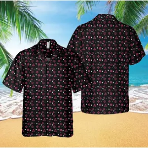 Dnd Dice Hawaiian Shirt for Men, Button Down Summer Beach Short Sleeve, Hawaiian Shirt Casual Tropical Menswear Top