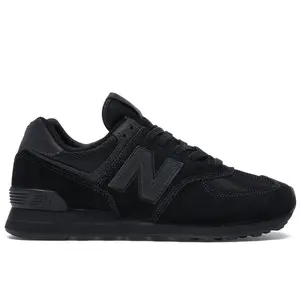 New Balance Men's 574 Triple Black, from StockX