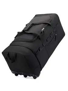 Large Capacity Travel Luggage Bag, Multifunctional Handbag for Commuting & Gym, Lightweight Student Duffel Bag with Wheels, Lightweight Weekender Bag