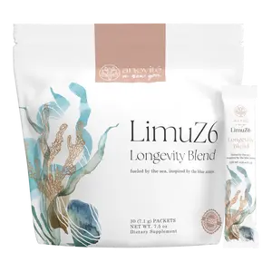 LimuZ6 Longevity Blend - Colostrum & Fucoidan Anti-Aging Supplement - Gut Health, Energy, Immune Support (30 Packets)